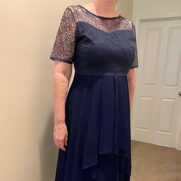 white christmas dresses by Light In The Box.com Blue Party Dress – Ageless.ee main image 1